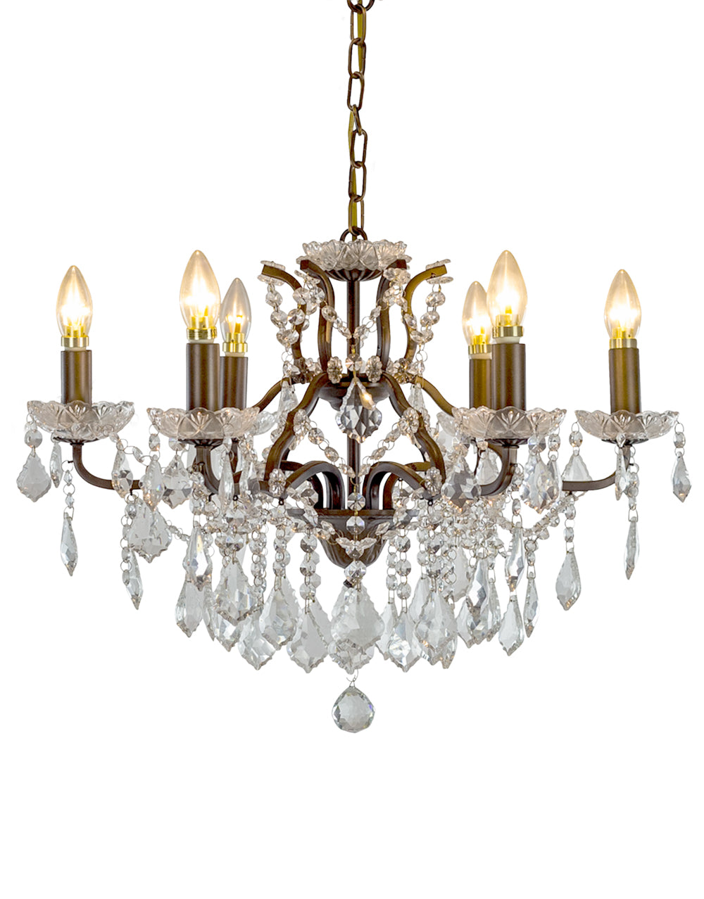 6 Branch Shallow Chandelier