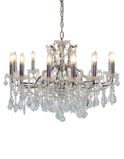 Large 12 Branch Shallow Chandelier