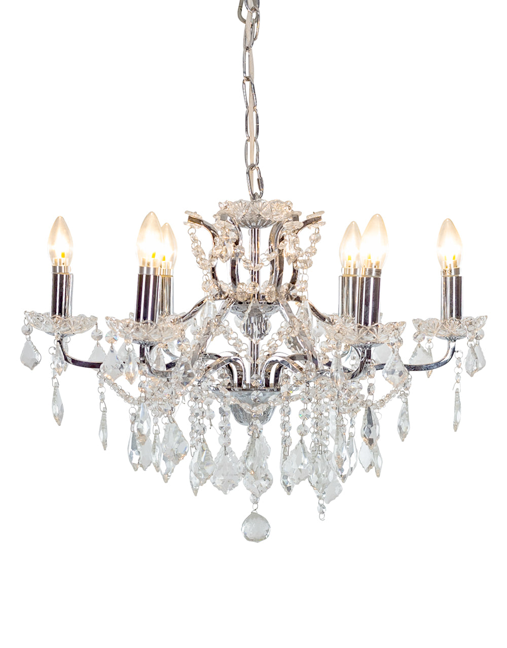 6 Branch Shallow Chandelier
