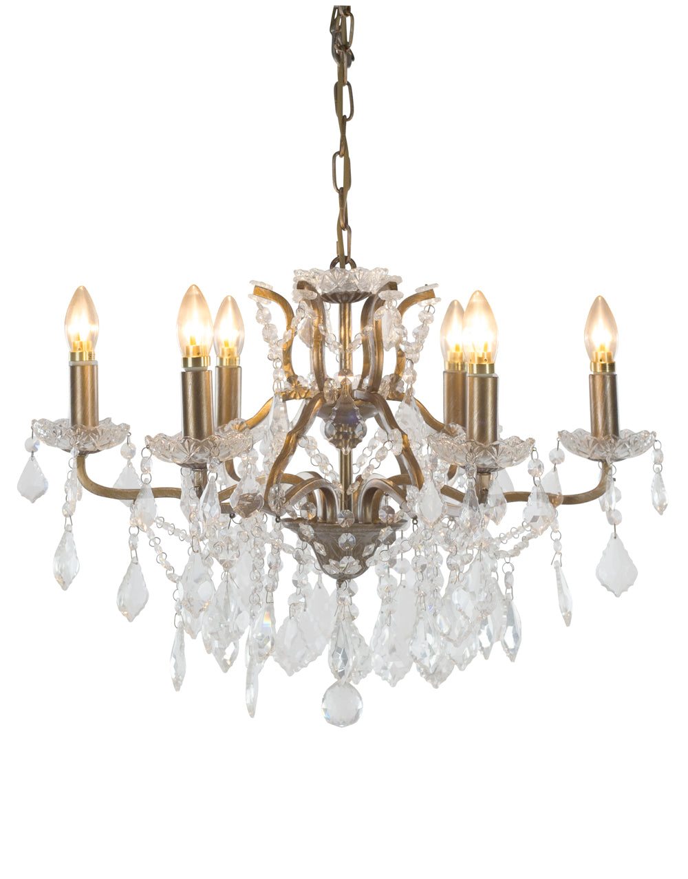 6 Branch Shallow Chandelier