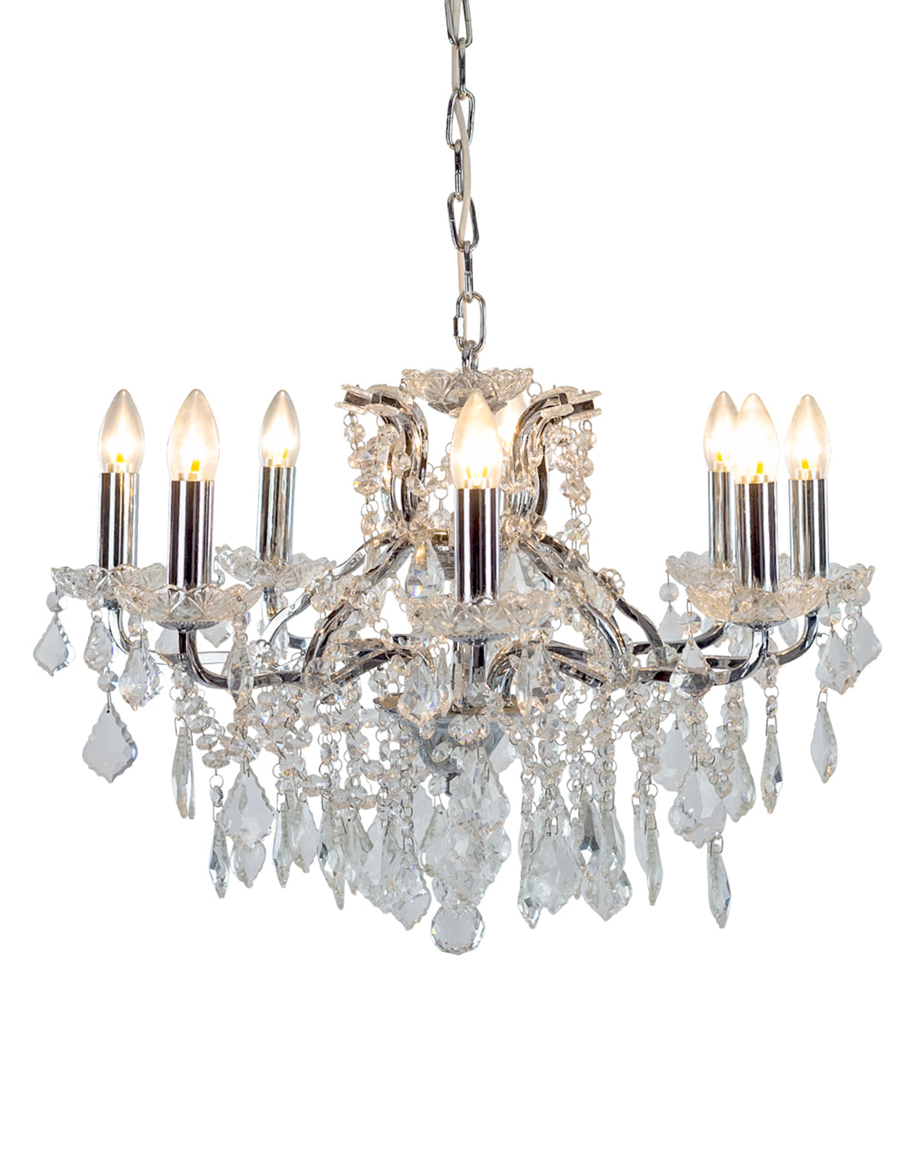 8 Branch Shallow Chandelier