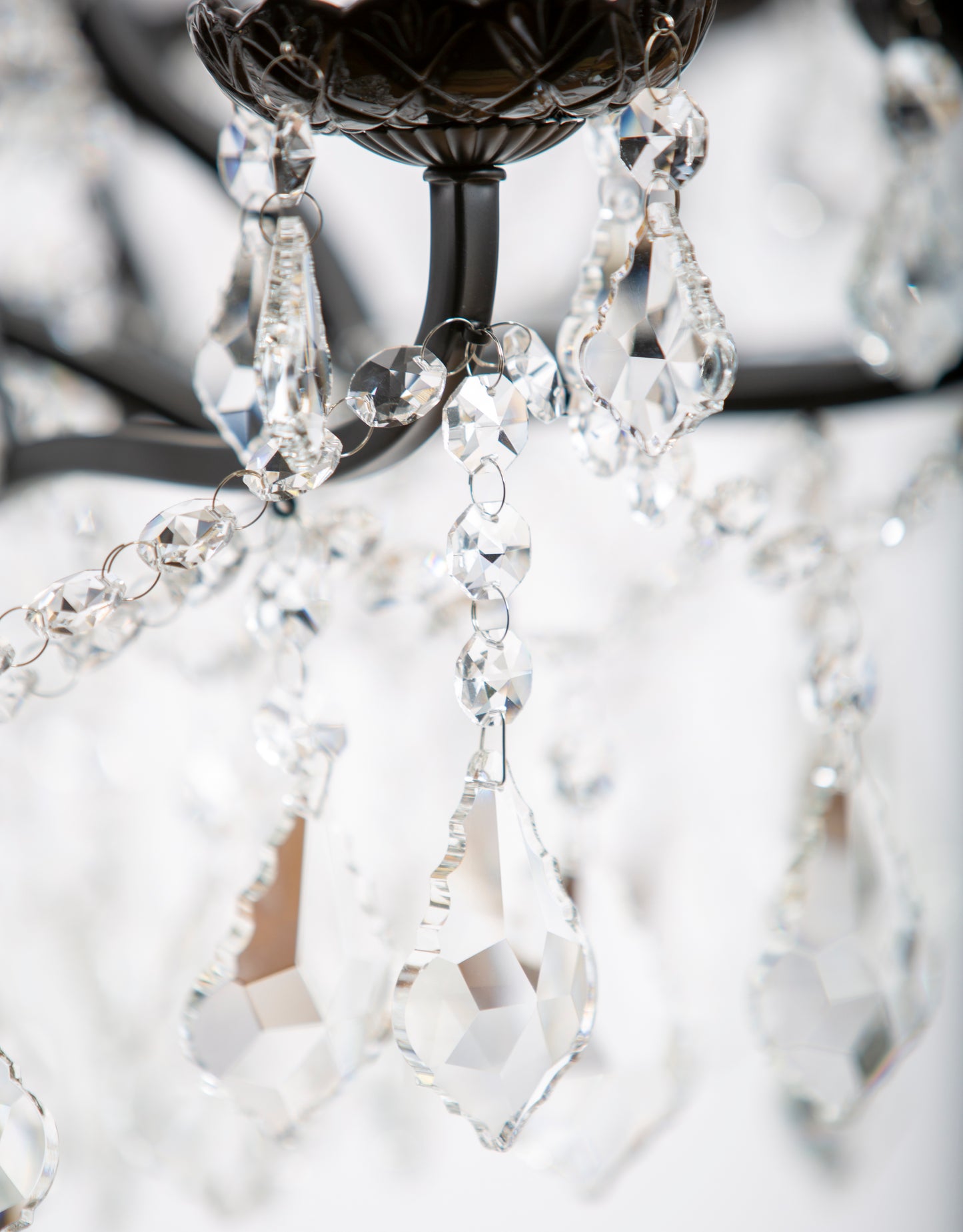 Large 12 Branch Shallow Chandelier