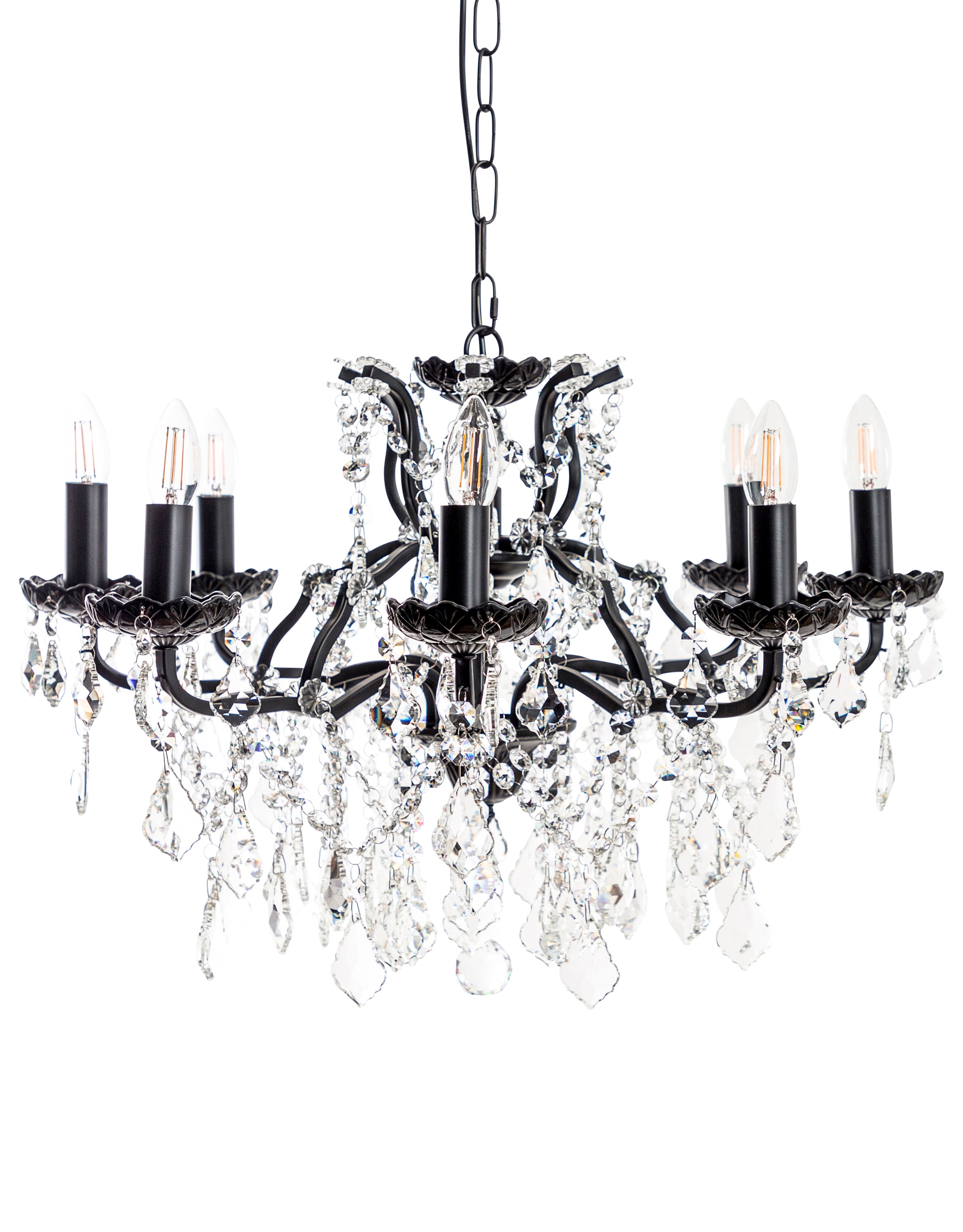 8 Branch Shallow Chandelier