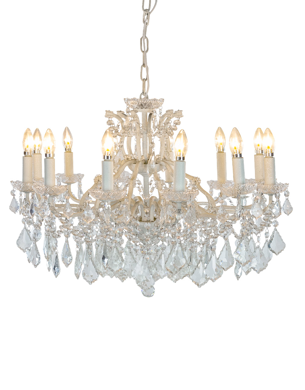 Large 12 Branch Shallow Chandelier