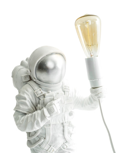 White Standing Astronaut Lamp