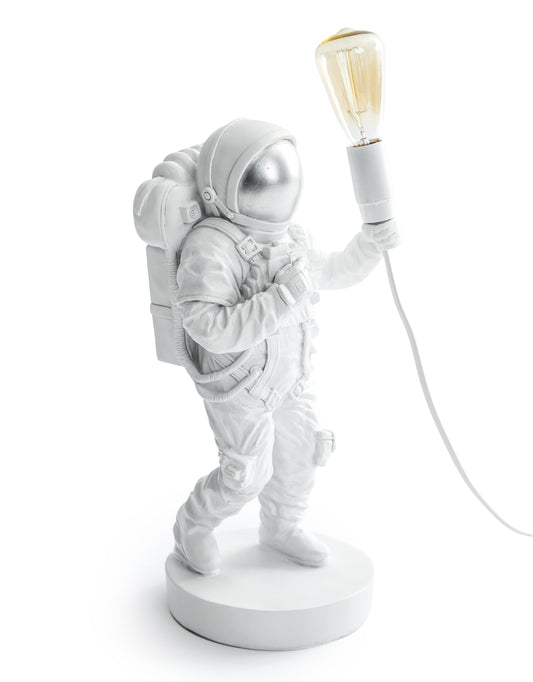 White Standing Astronaut Lamp