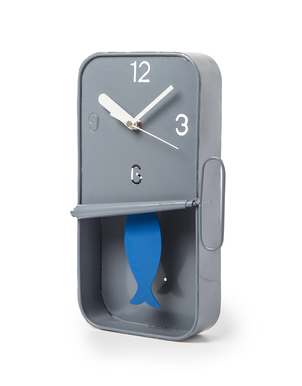 Metal Sardine Tin Pendulum Wall Clock