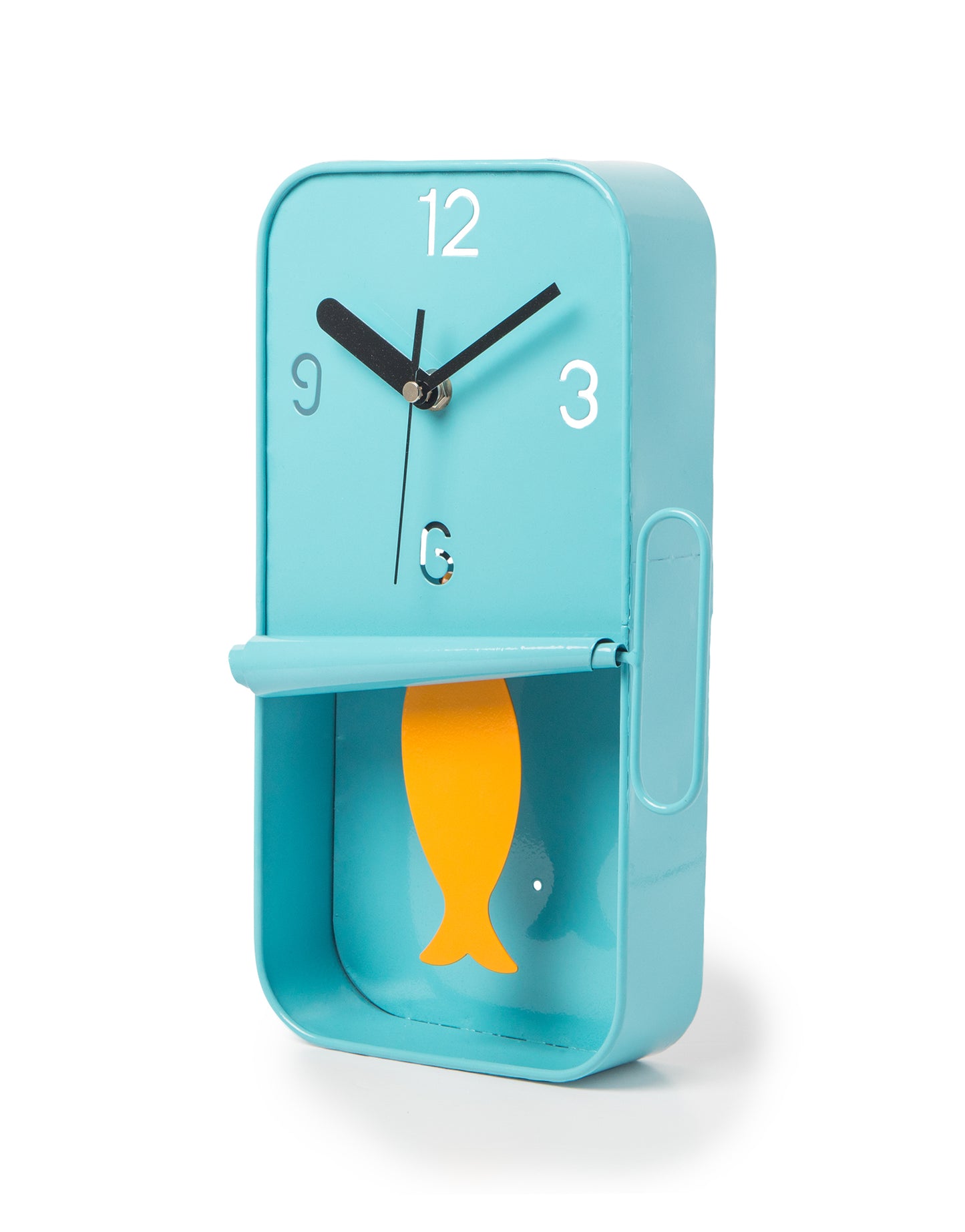 Metal Sardine Tin Pendulum Wall Clock