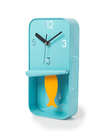 Metal Sardine Tin Pendulum Wall Clock