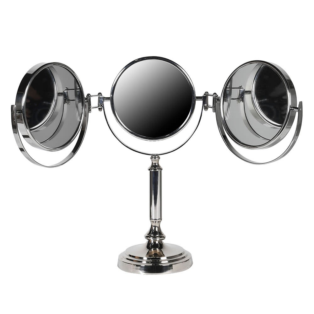 Nickel Adjustable Vanity Mirror