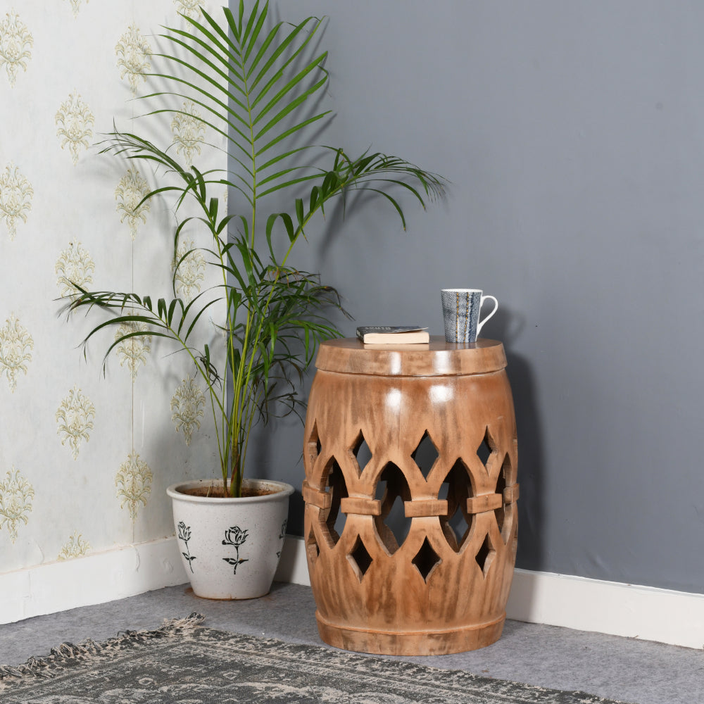 Artwork Round Side Table
