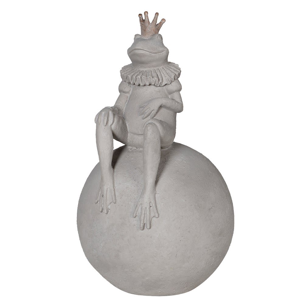 The Frog Prince Sitting On Ball Ornament