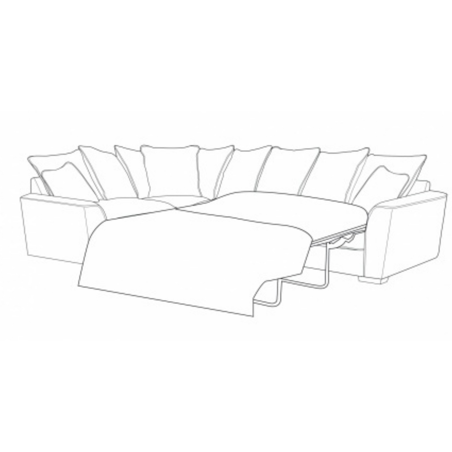 Fantasia 4 Seater Corner Sofa Bed