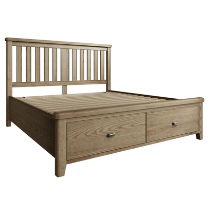 Horner Wooden Headboard with Drawer Base Beds