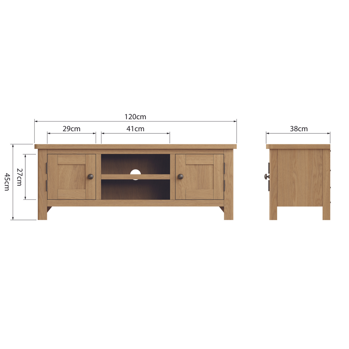 Rutherford Large TV Unit