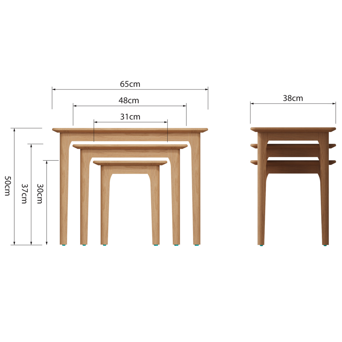 Newton Nest of 3 Tables