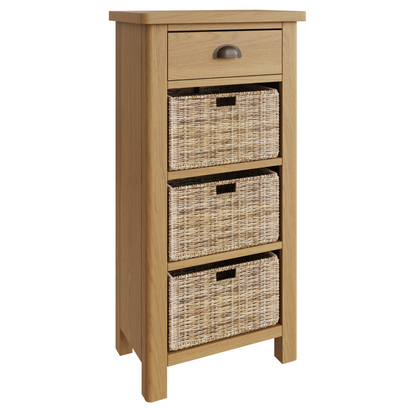 Rutherford 1 Drawer 3 Basket Unit