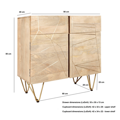 Abstract Small Sideboard