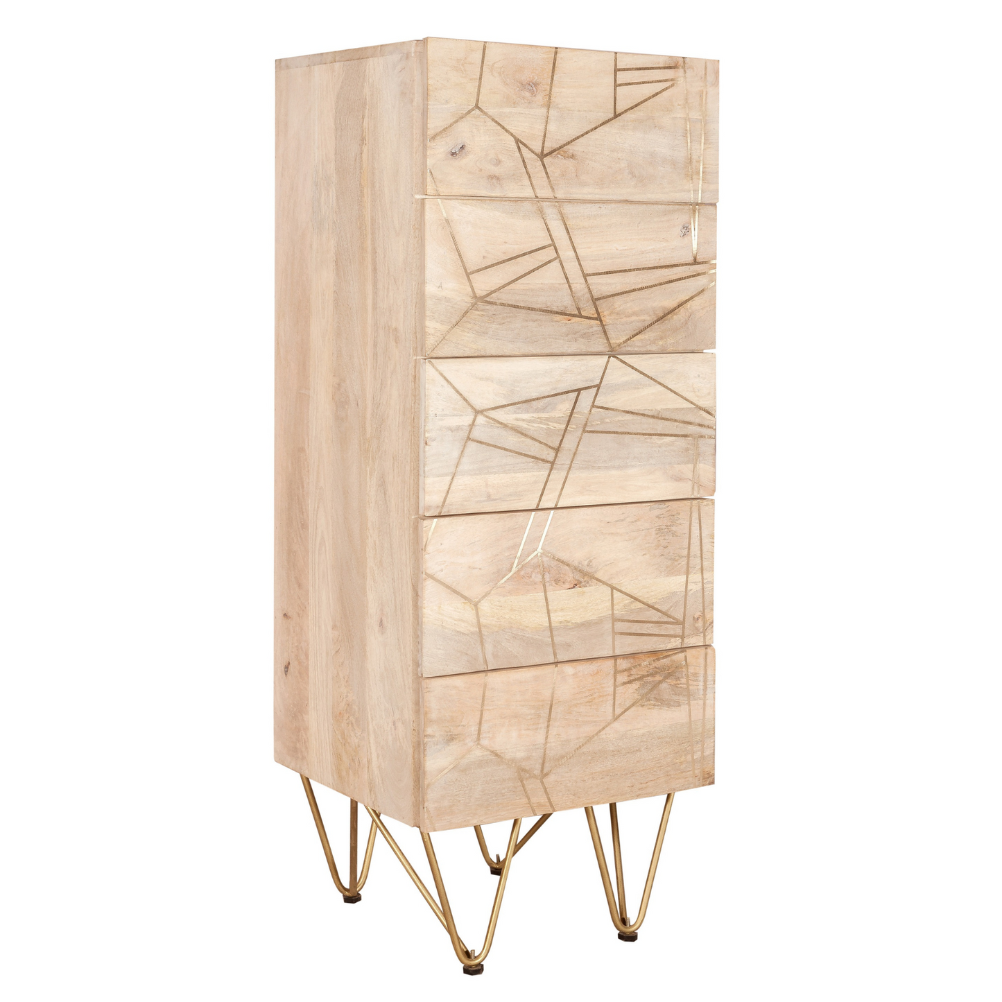 Abstract Tall Chest of Drawers