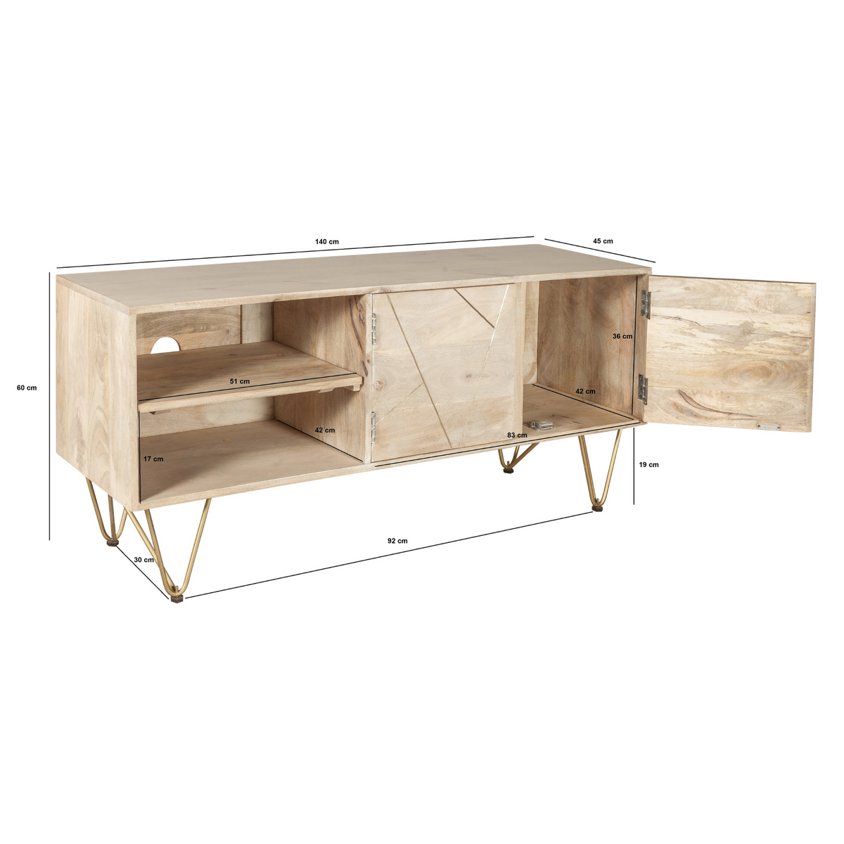 Abstract Large TV Unit