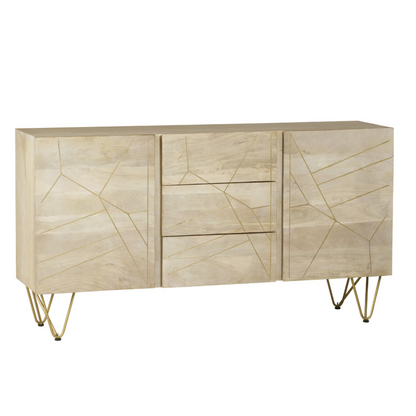 Abstract Extra Large Sideboard