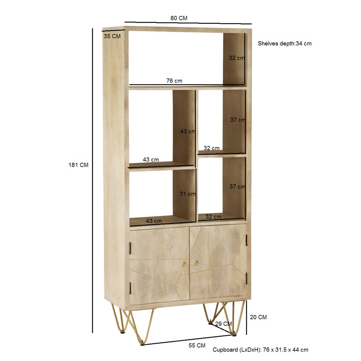 Abstract Large Bookcase