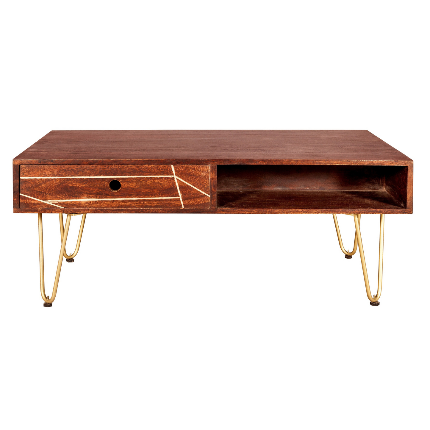 Abstract Coffee Table with Drawer
