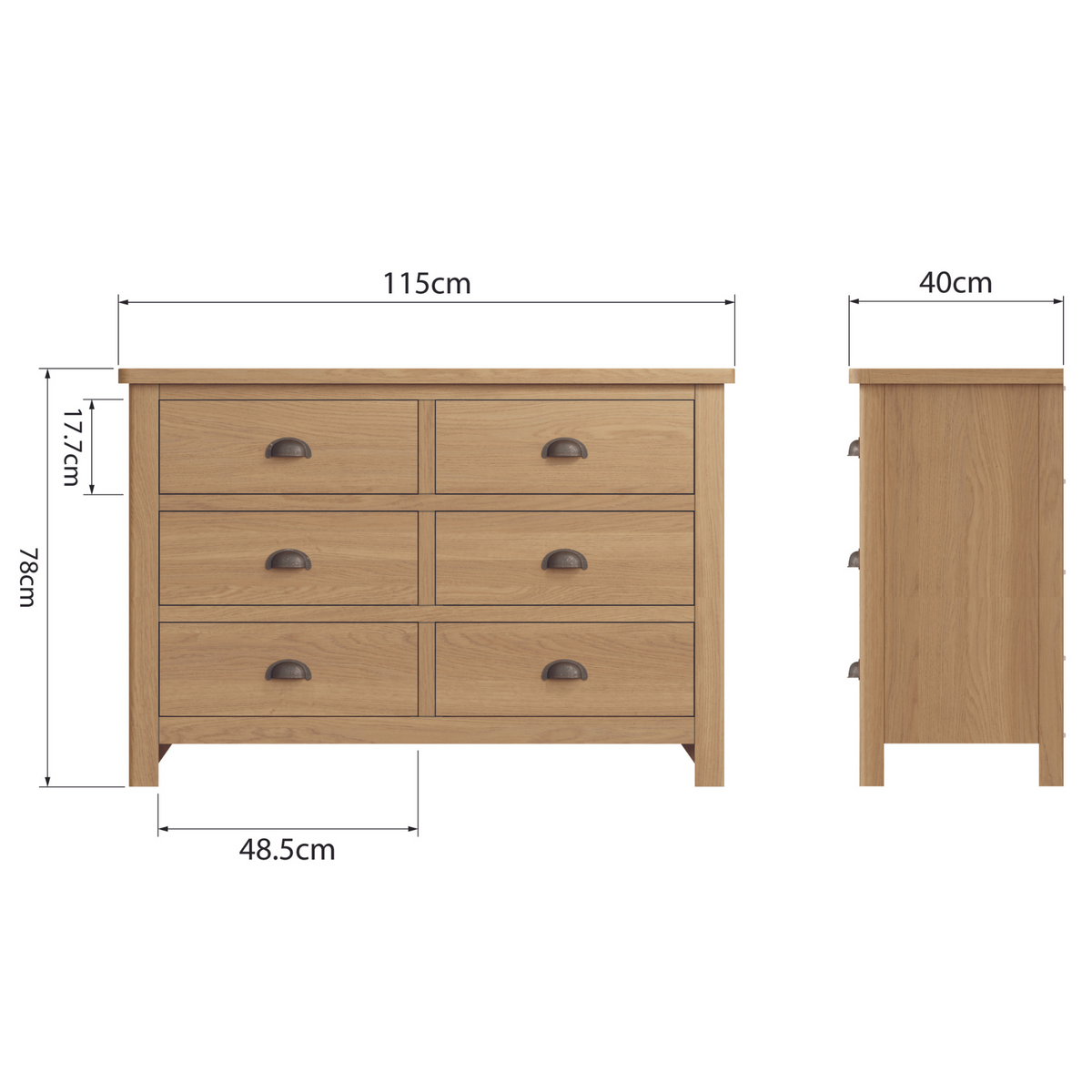 Rutherford 6 Drawer Chest