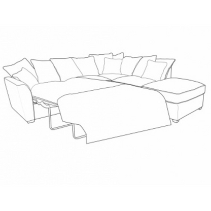 Fantasia 4 Seater Corner Sofa Bed with Footstool