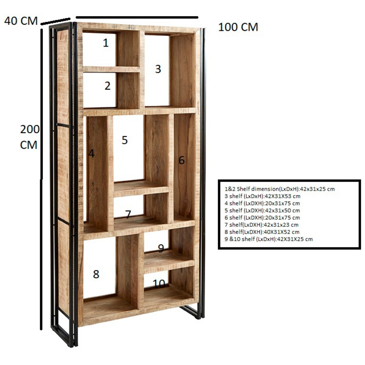 Collington Multishelf Bookcase