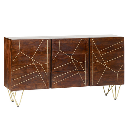 Abstract Extra Large Sideboard