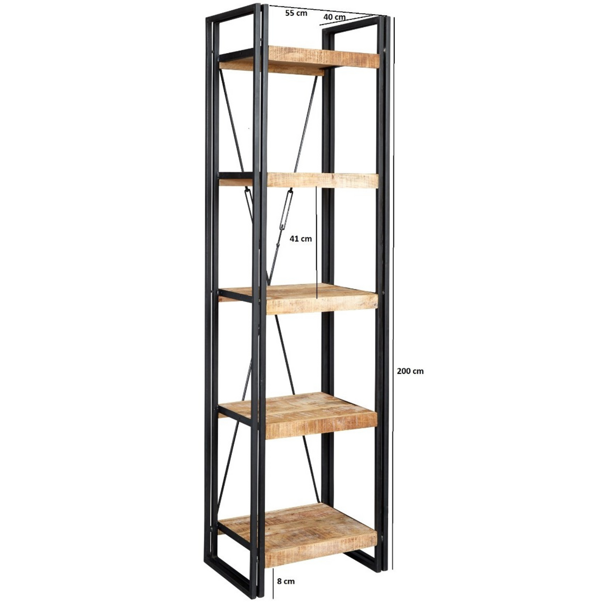Collington Slim Open Bookcase