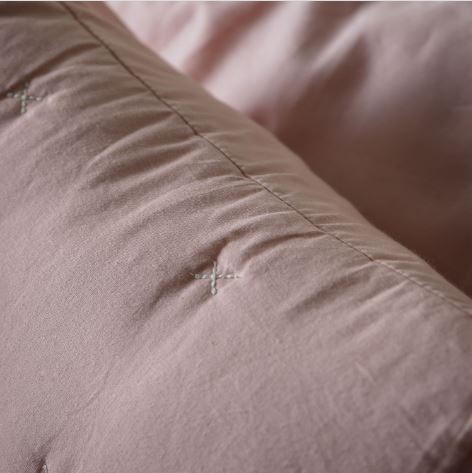 Blush Cotton Stitch Cushion