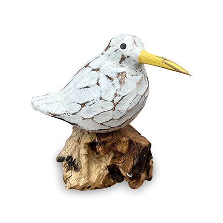 SINGLE WHITE BOOL BIRD ON ROOT