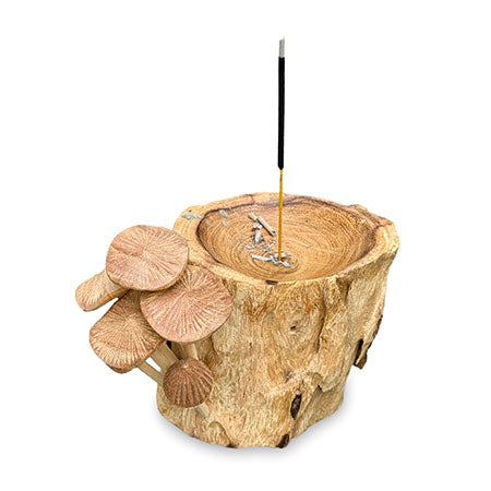 INCENSE HOLDER WITH MUSHROOM 18 CM