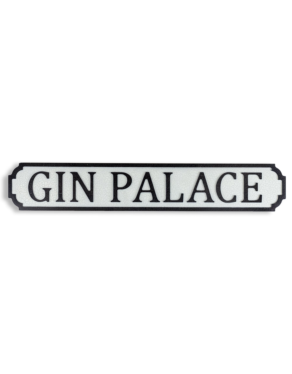 Antiqued Wooden "Gin Palace" Road Sign