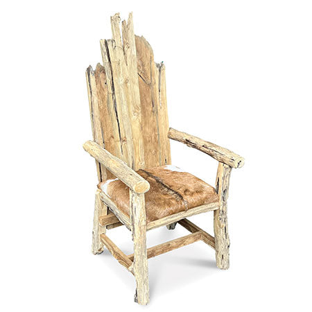 Root Goat Skinned King Chair