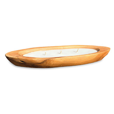 ROOTFLOW CANOE CANDLE BOWL 43CM