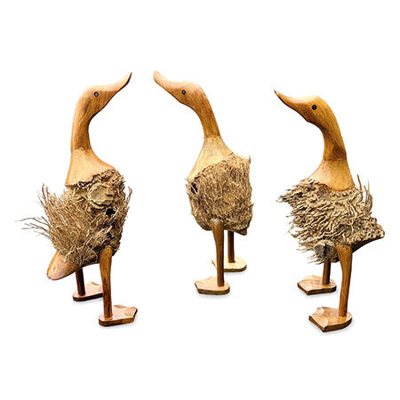FUZZY DUCKS - SET OF 3 - NEW STYLE