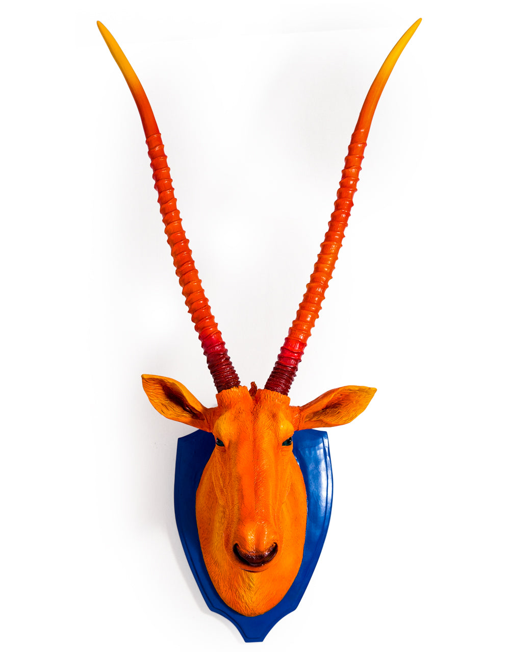 Atomic Orange Antelope Wall Head