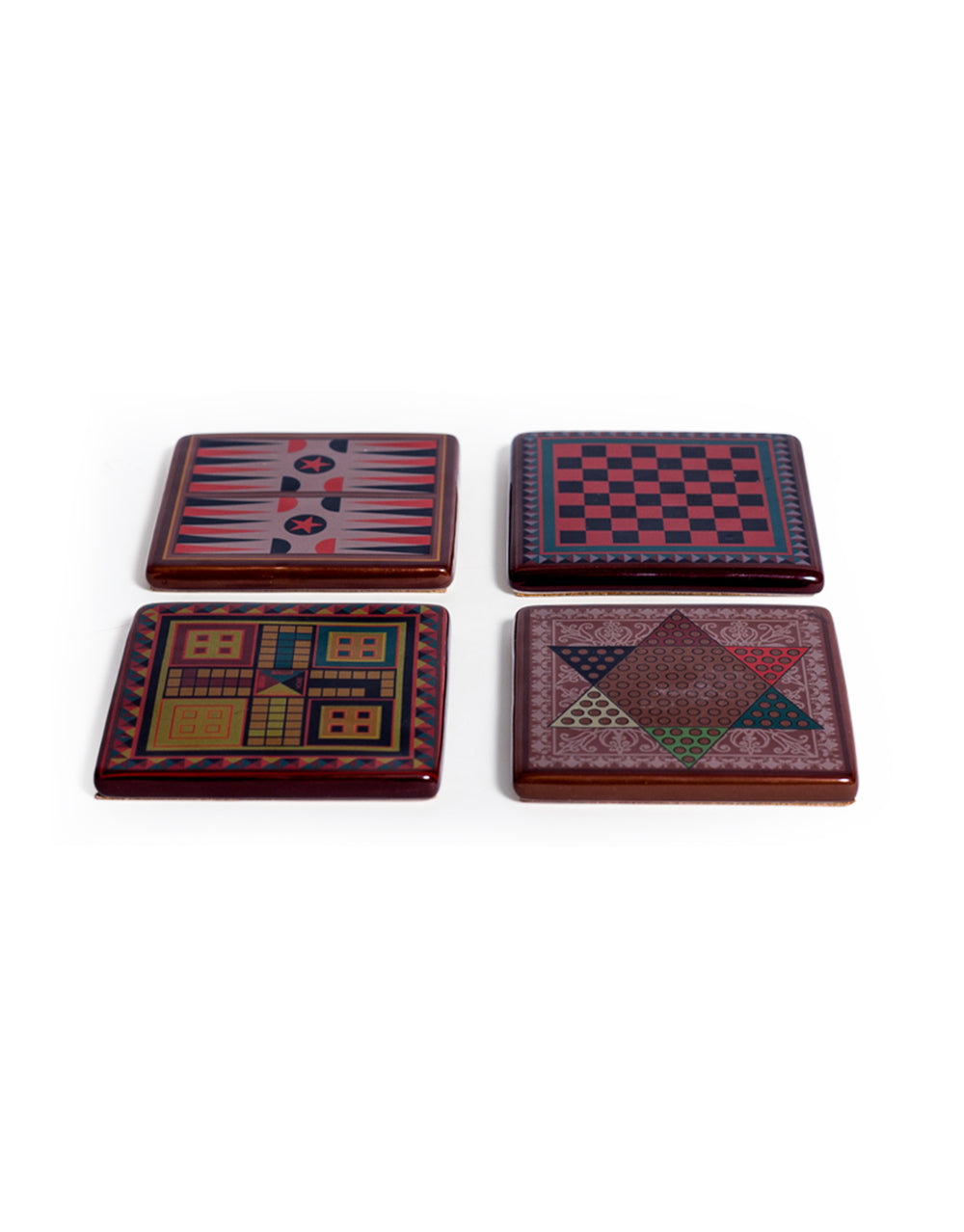 Set of 4 Classic Board Game Coasters