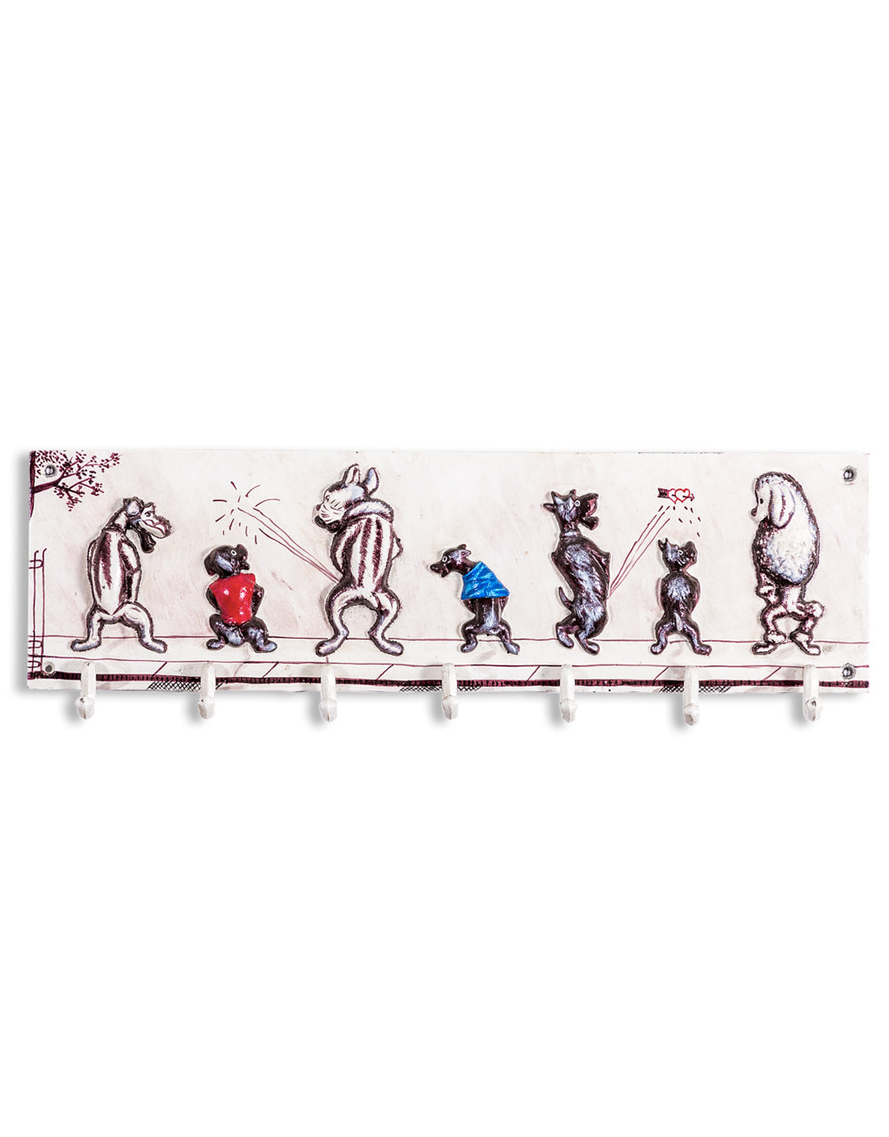 Cast Iron Dogs Bathroom Hooks