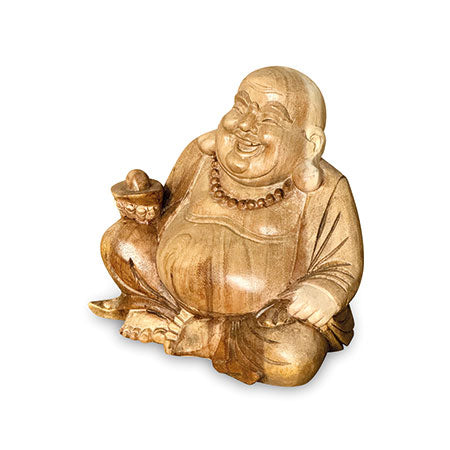 HAPPY BUDDHA SCULPTURE 20CM