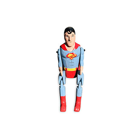 SUPERMAN WOODEN PUPPET SMALL 26cm