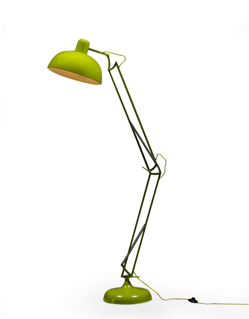 Lime Green Extra Large Classic Desk Style Floor Lamp (Yellow Flex)