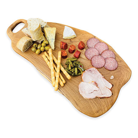 TEAK CHOPPING BOARD W/HANDLE 60X30