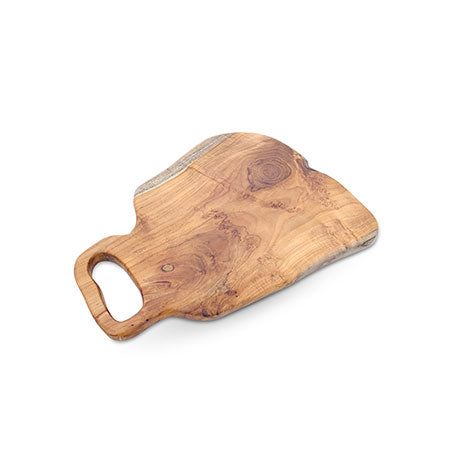 TEAK CHOPPING BOARD W/HANDLE 35X25