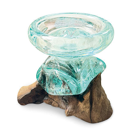 MOLTEN GLASS CANDLE HOLDER STAND LARGE (FOR LED CANDLES UP TO 6 CM DIAMETER)