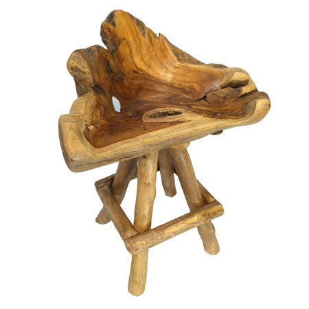 Root bar Tub Swivel Stool 4 legs