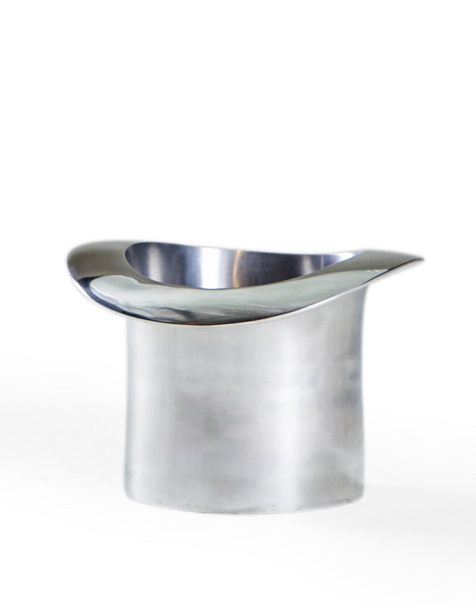 Polished Aluminium Top Hat Ice Bucket